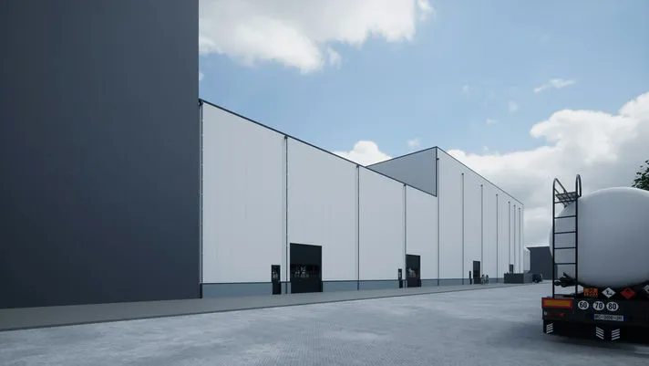 Nieuwbouwproject in Delfzijl, bedrijfspand